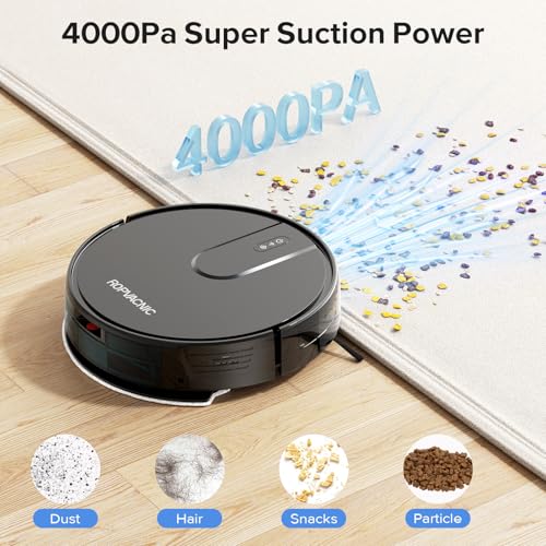 Robot Vacuum and Mop Combo with 4000Pa Suction N647