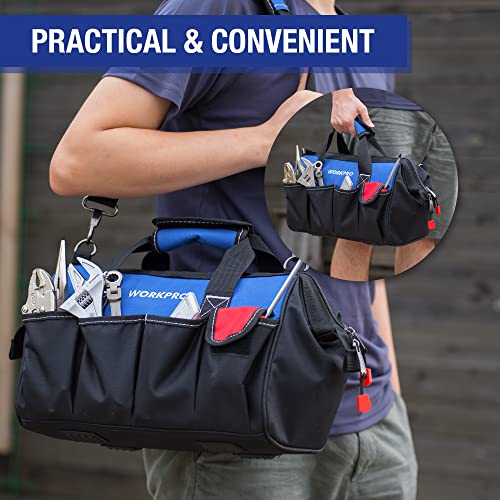 18-inch Wide Mouth Storage Tool Bag with Shoulder Strap S947661