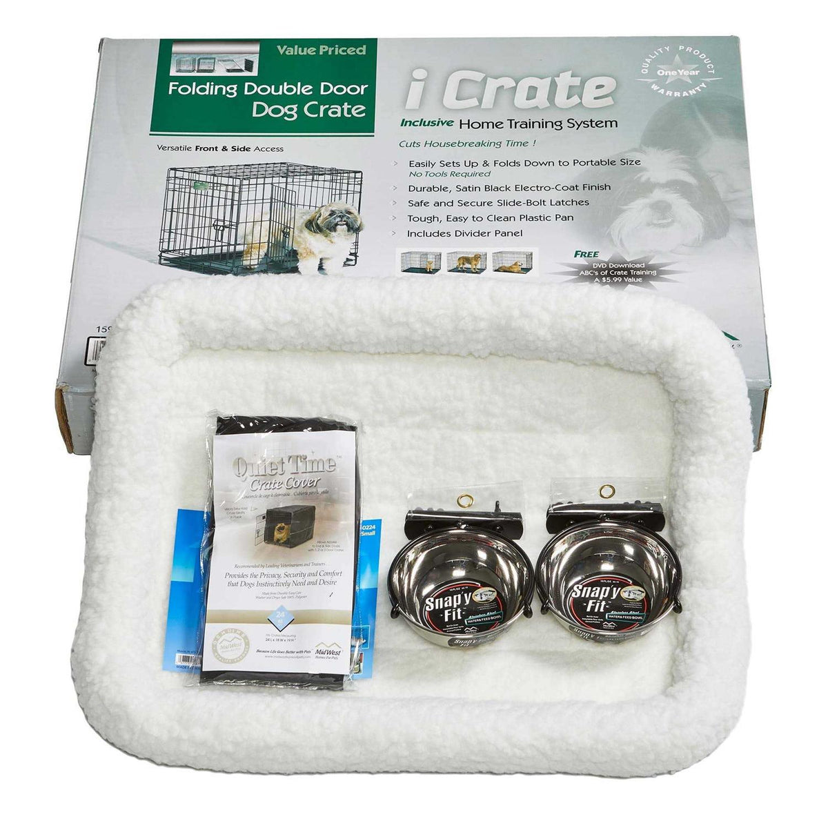 Double Door Dog Crate D381457