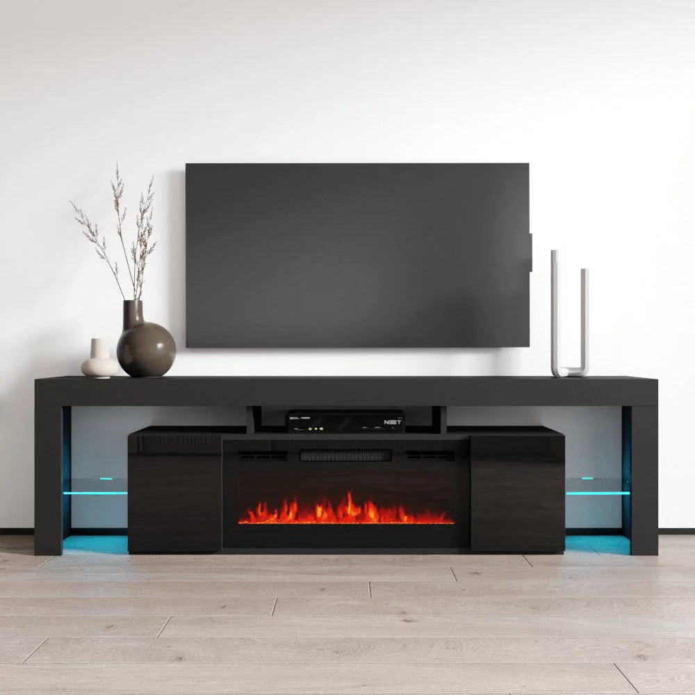 79 High Gloss Fireplace TV Stand T704214