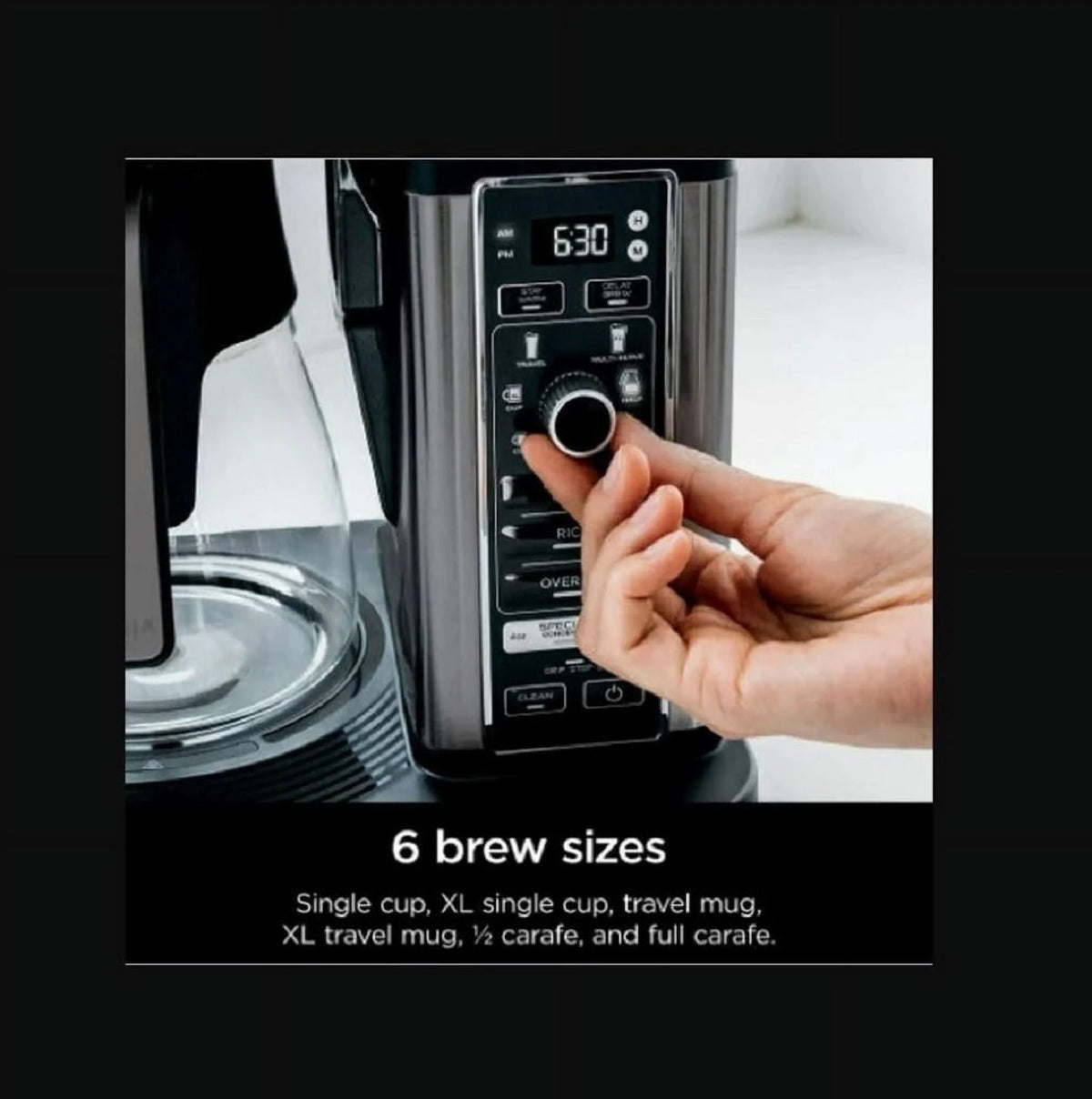 Specialty Coffee Maker with Frother and Glass Carafe S4407