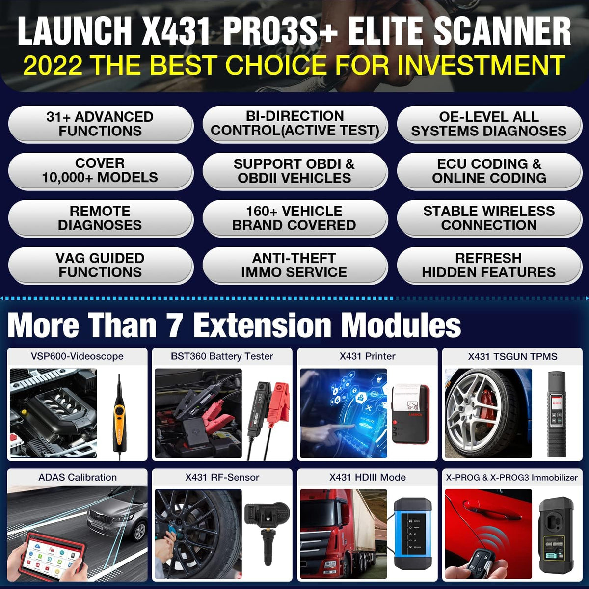 Bi-Directional Automotive Scan Tool X14178