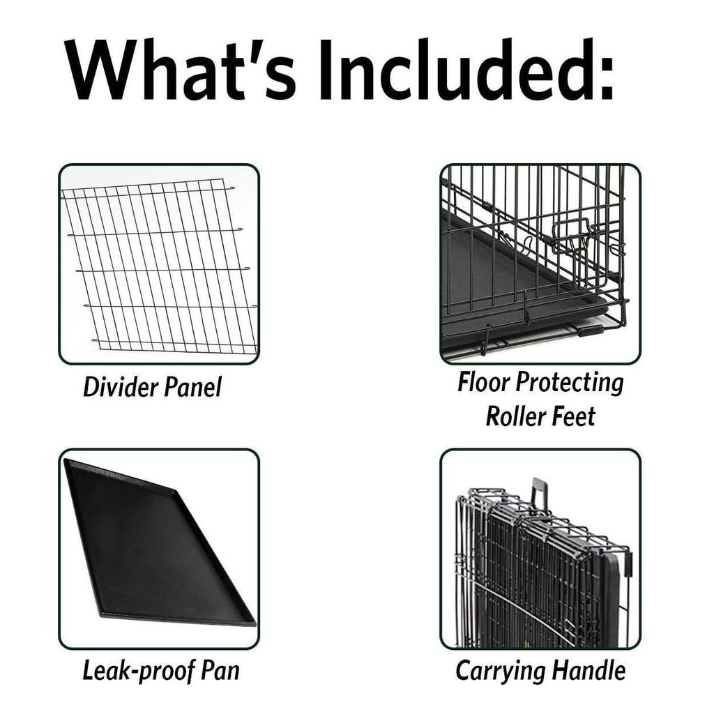 Double Door Dog Crate D381457