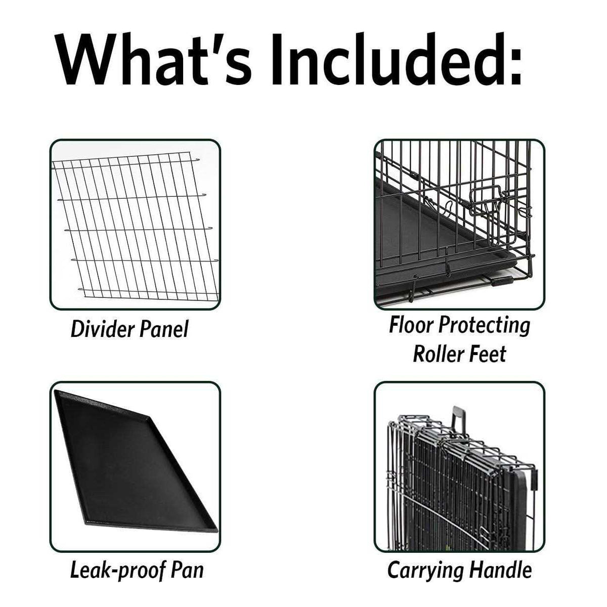 Double Door Dog Crate D381457