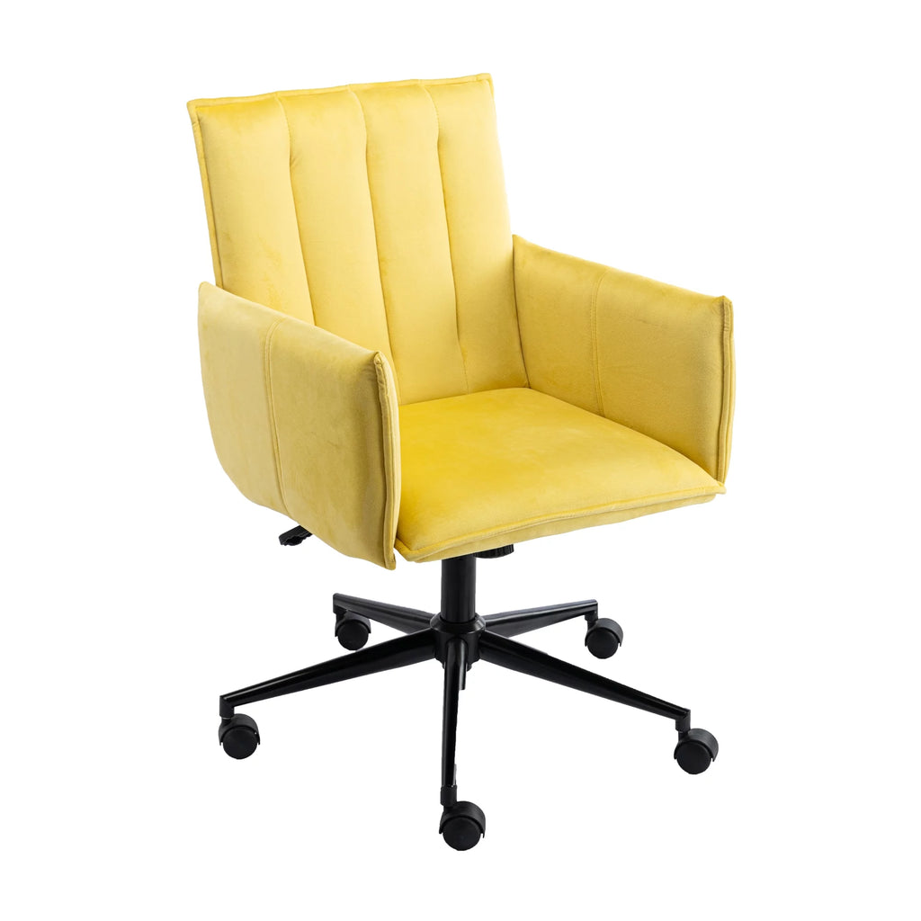 Velvet Fabric Adjustable Swivel Accent Chair O756