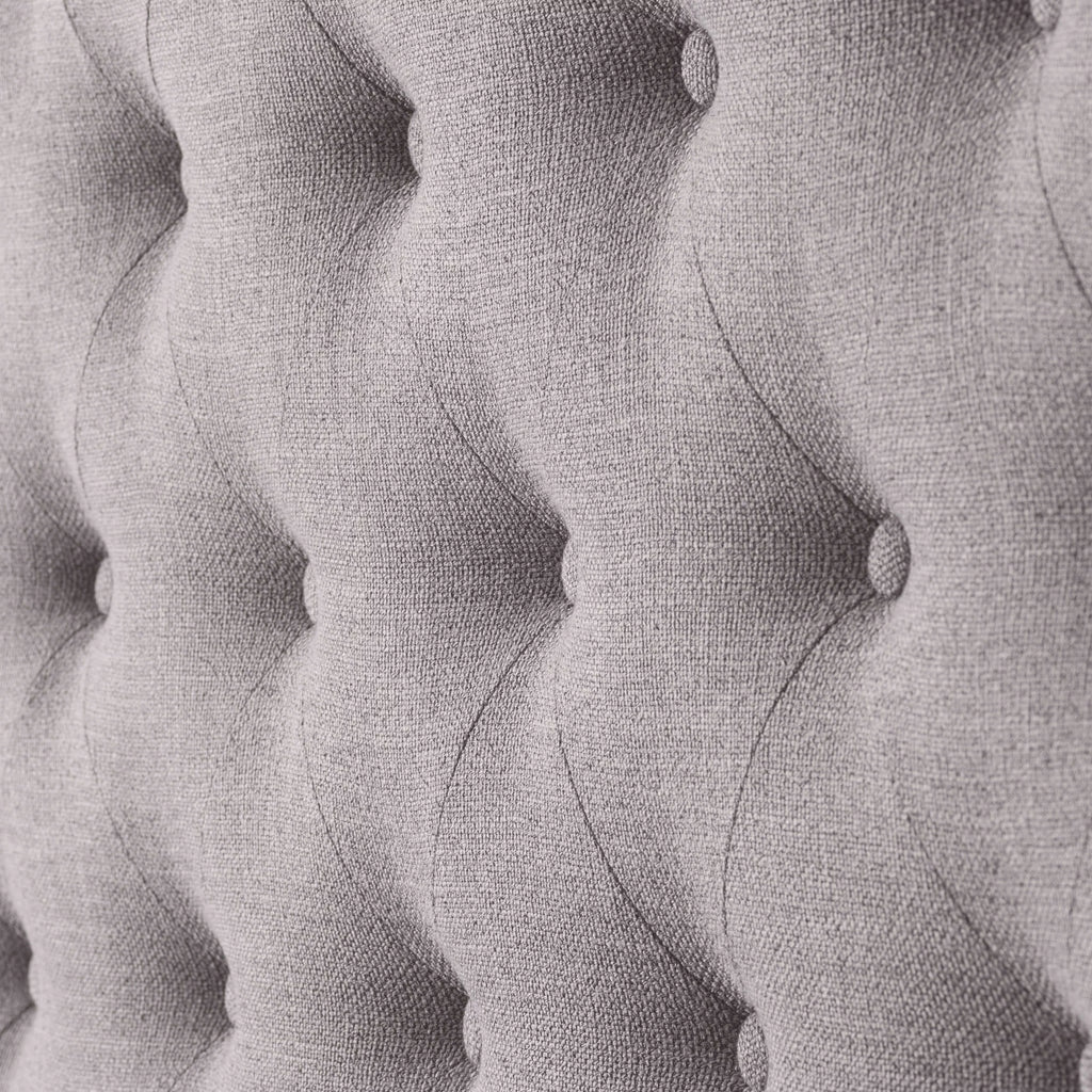 Tufted Fabric Wing Bed King I342