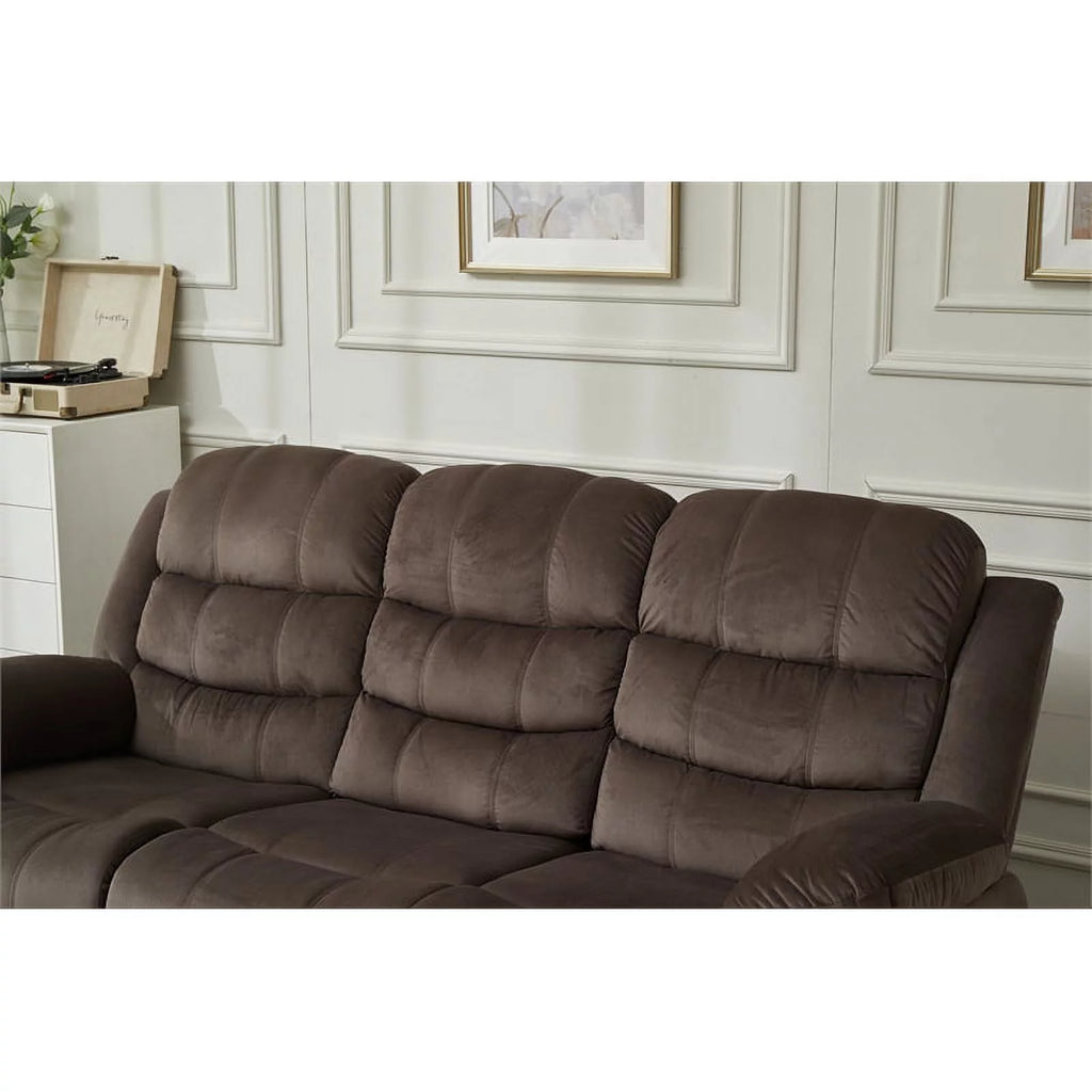 Brown Microfiber Sofa B8235