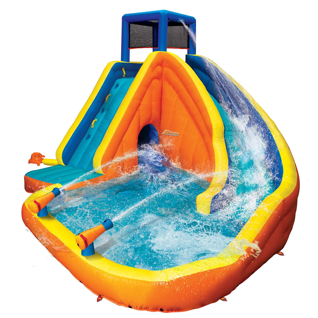 Inflatable Water Park with Slide and Water Cannons V4516