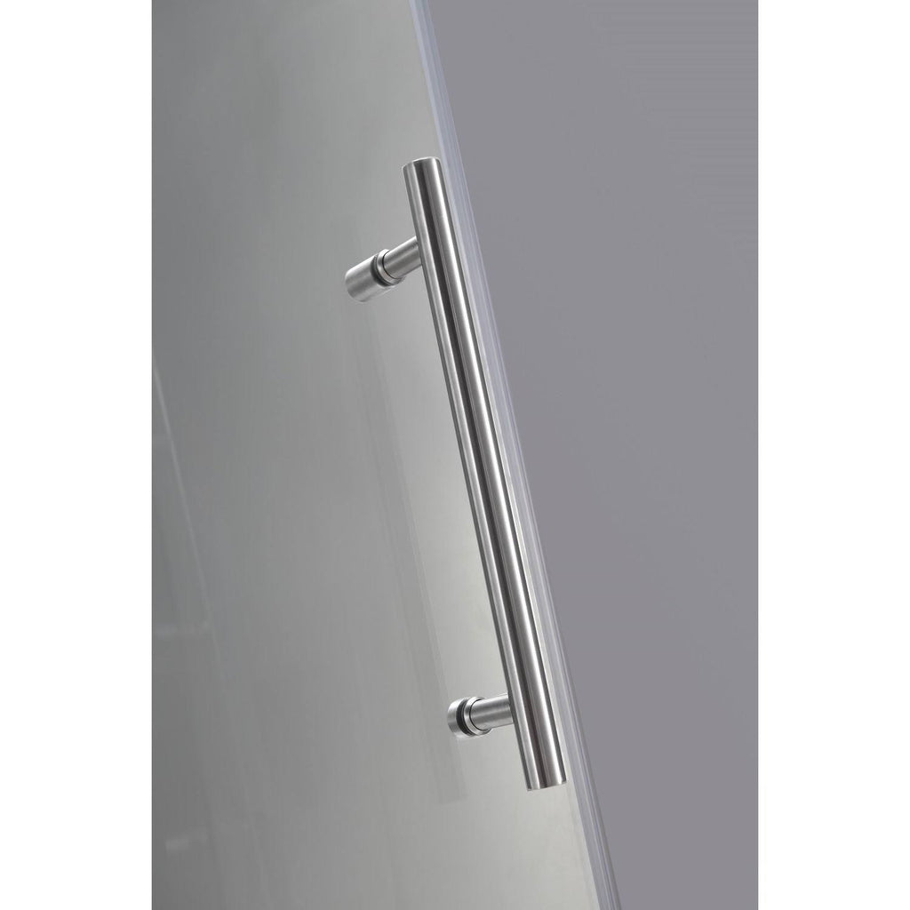 Stainless Steel Frameless Neo-Angle Shower Enclosure P42126