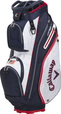 Golf Cart Bag White Navy Flag F671