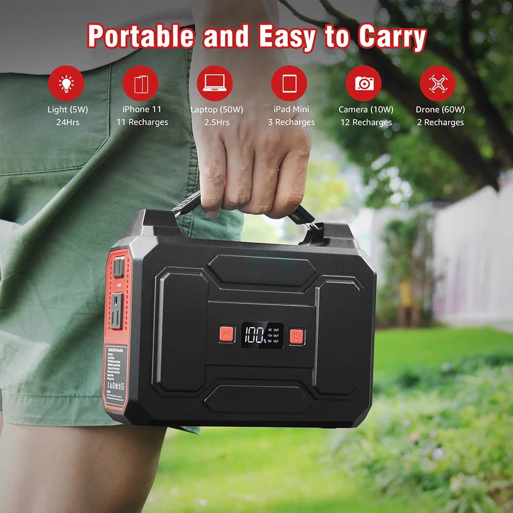 Portable Power Bank 146Wh AC 100W Black X247362