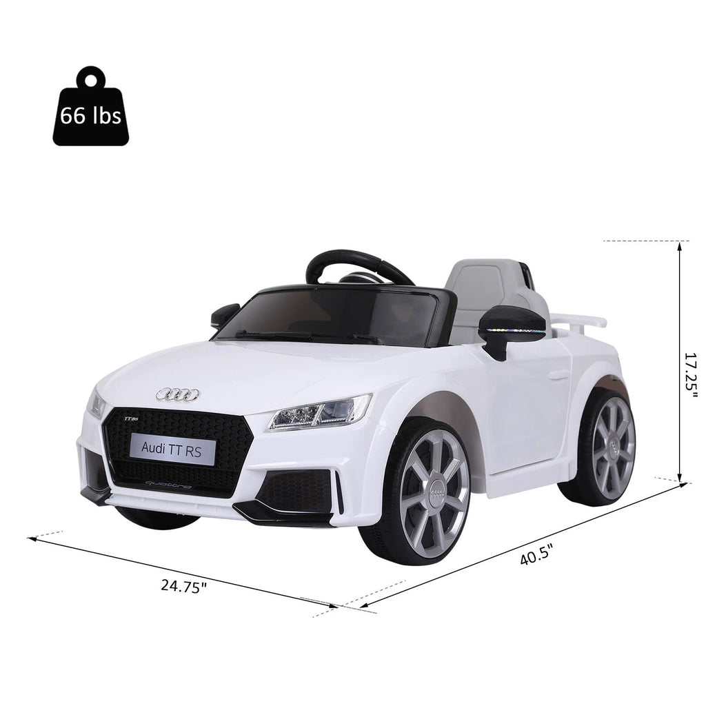 6V Kids Electric Ride on Toy Car with Remote Control - White X9962