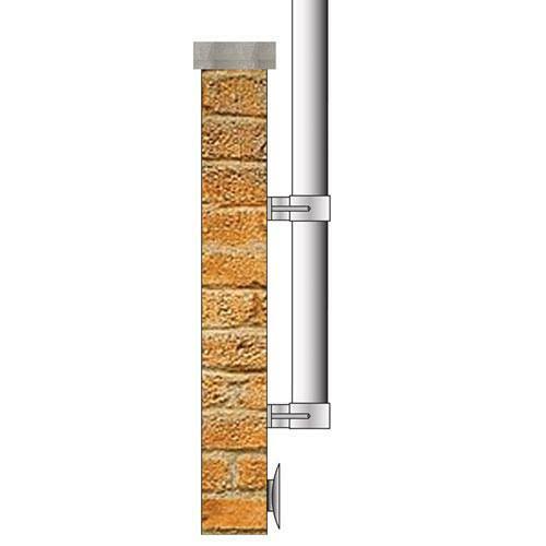 Vertical Wall Mount Flagpole H1326