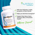 Men's Multivitamin with Saw Palmetto, Plant Sterols, Lycopene & CoQ10, 90 Softgels G373