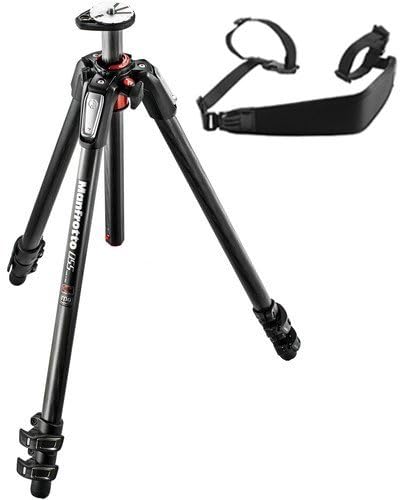 Carbon Fiber 3-Section Tripod with Horizontal Column F554185