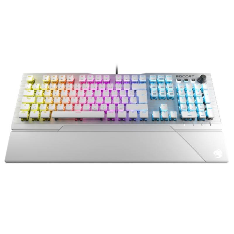 Arctic White RGB Mechanical Gaming Keyboard with Wrist Rest Y304