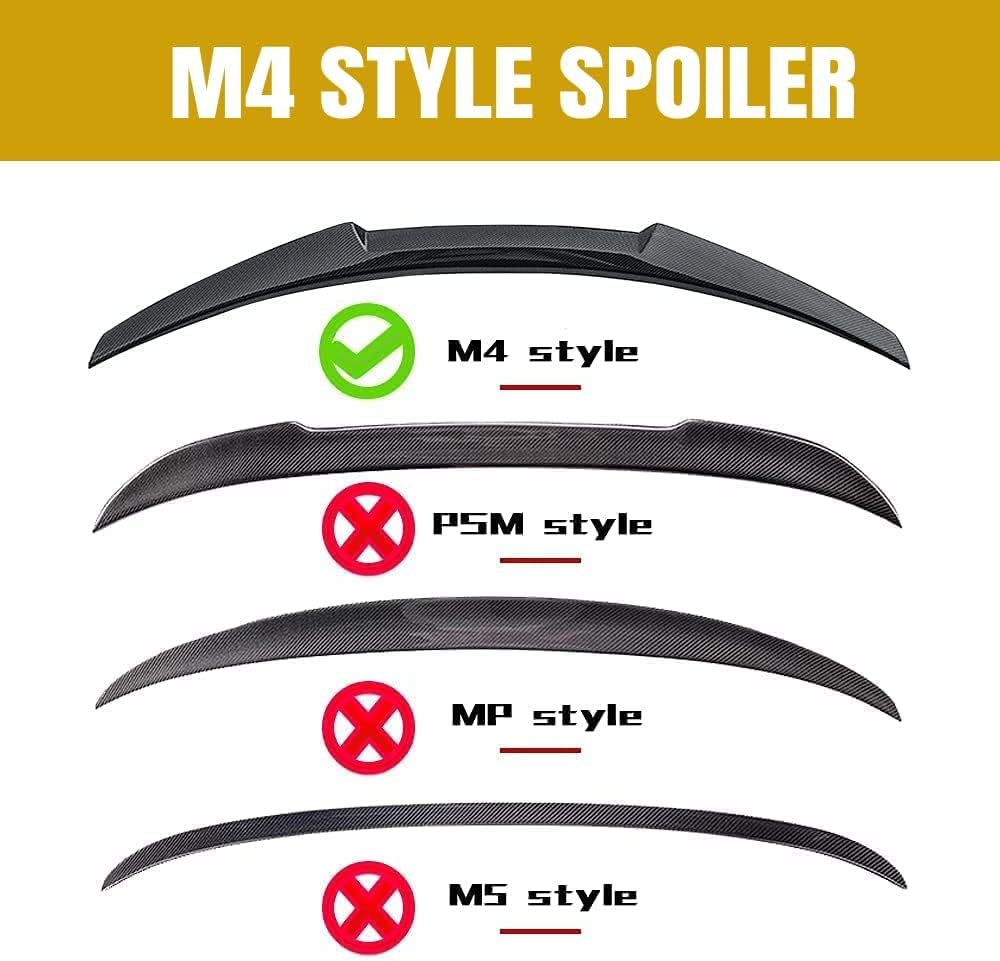Carbon Fiber Style Rear Trunk Spoiler Wing O681217
