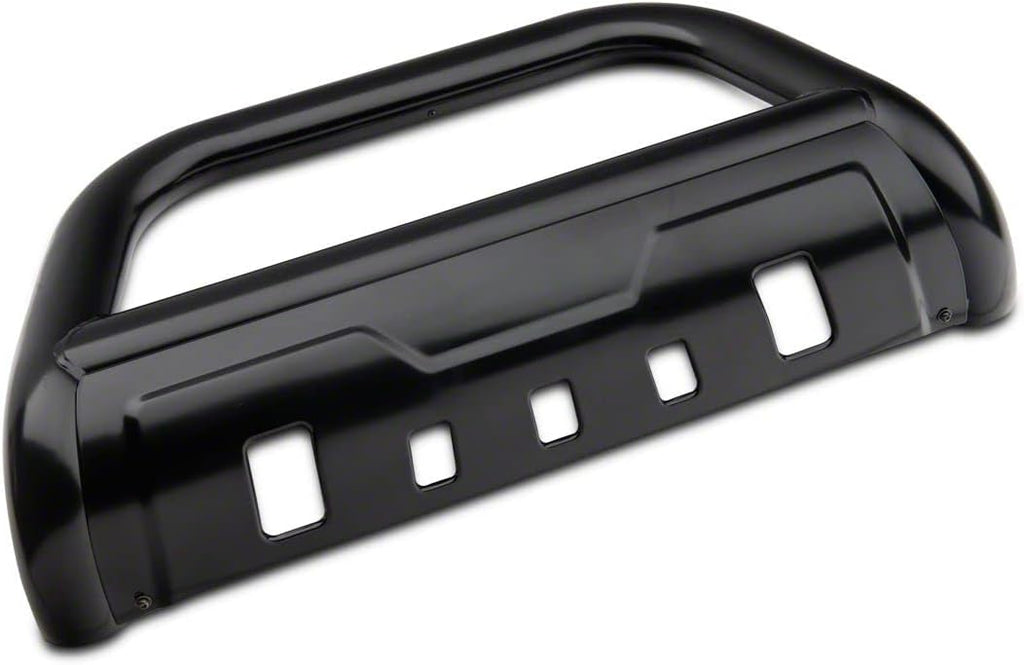 Black 3.50-Inch Oval Bull Bar with Skid Plate P79206