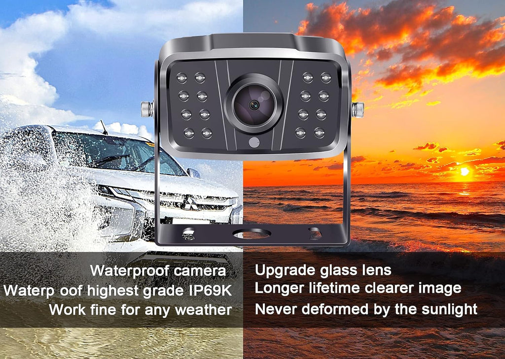 Wireless HD 1080P RV Backup Camera System 7 Inch Monitor O28055