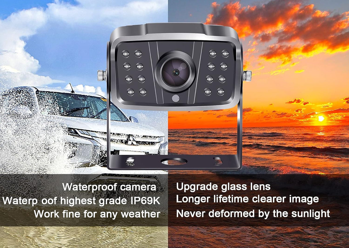 Wireless HD 1080P RV Backup Camera System 7 Inch Monitor O28055
