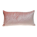 Navy Quilted Velvet Lumbar Pillow M805