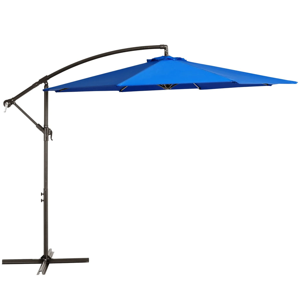 10ft Offset Hanging Cantilever Patio Umbrella Navy Blue A102
