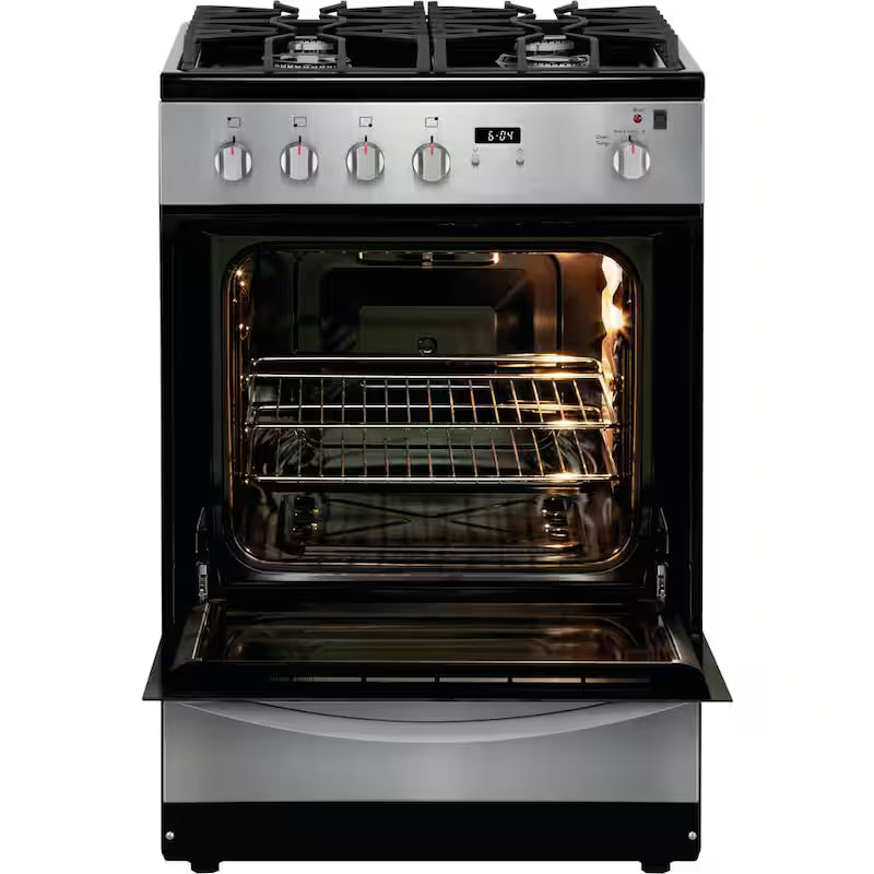 Freestanding Gas Range with Manual Clean in Stainless Steel L254