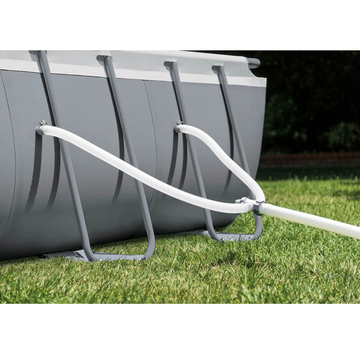 24' x 12' x 52 Rectangular Frame Swimming Pool with Pump Q7255