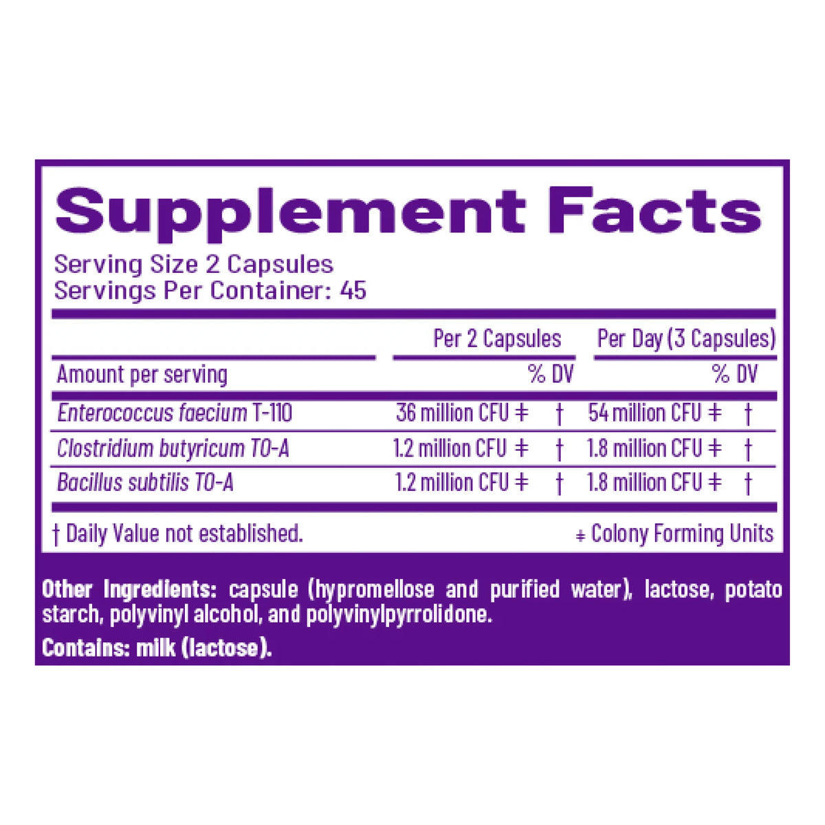Probiotic 3 Dietary Supplement 90 Capsules Y79948