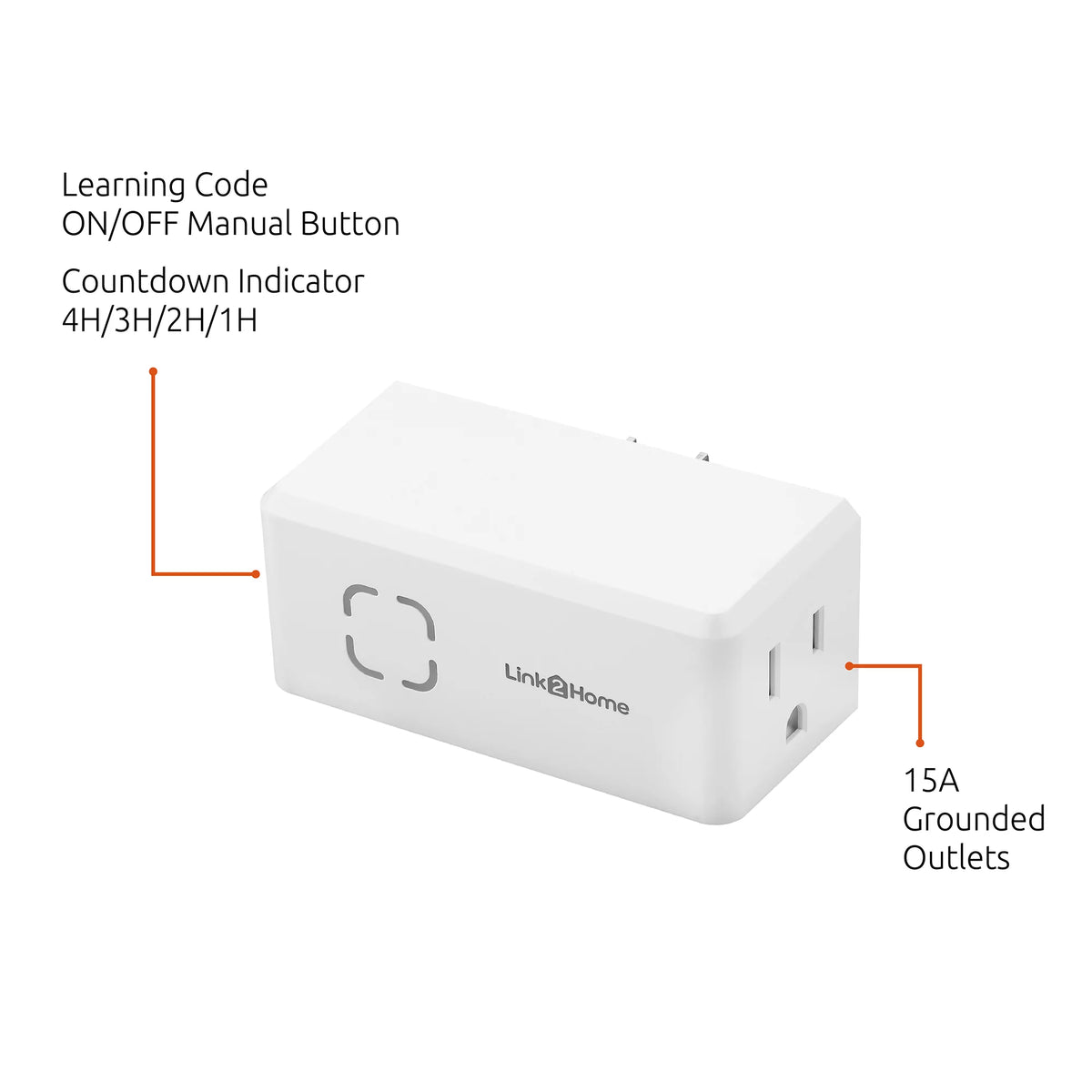Wireless Remote Control Outlet Switch with Countdown Timer P6140