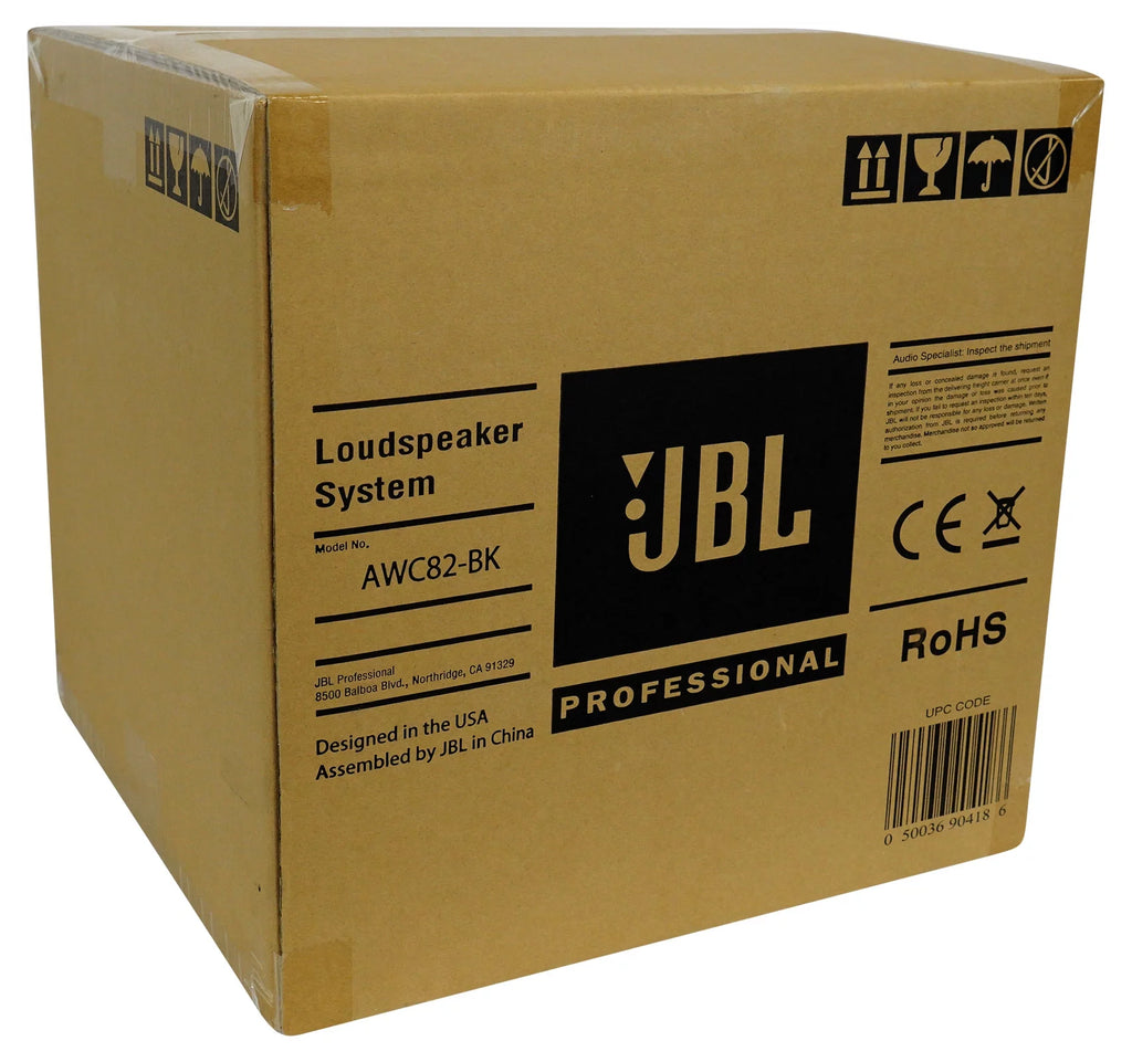 Black 8" Indoor/Outdoor Commercial Speakers Q24721