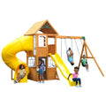 Wooden Swing Set with Slide and Play Kitchen V87360