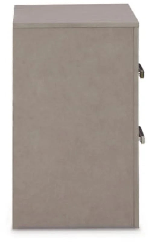 Gray 2 Drawer Nightstand M782