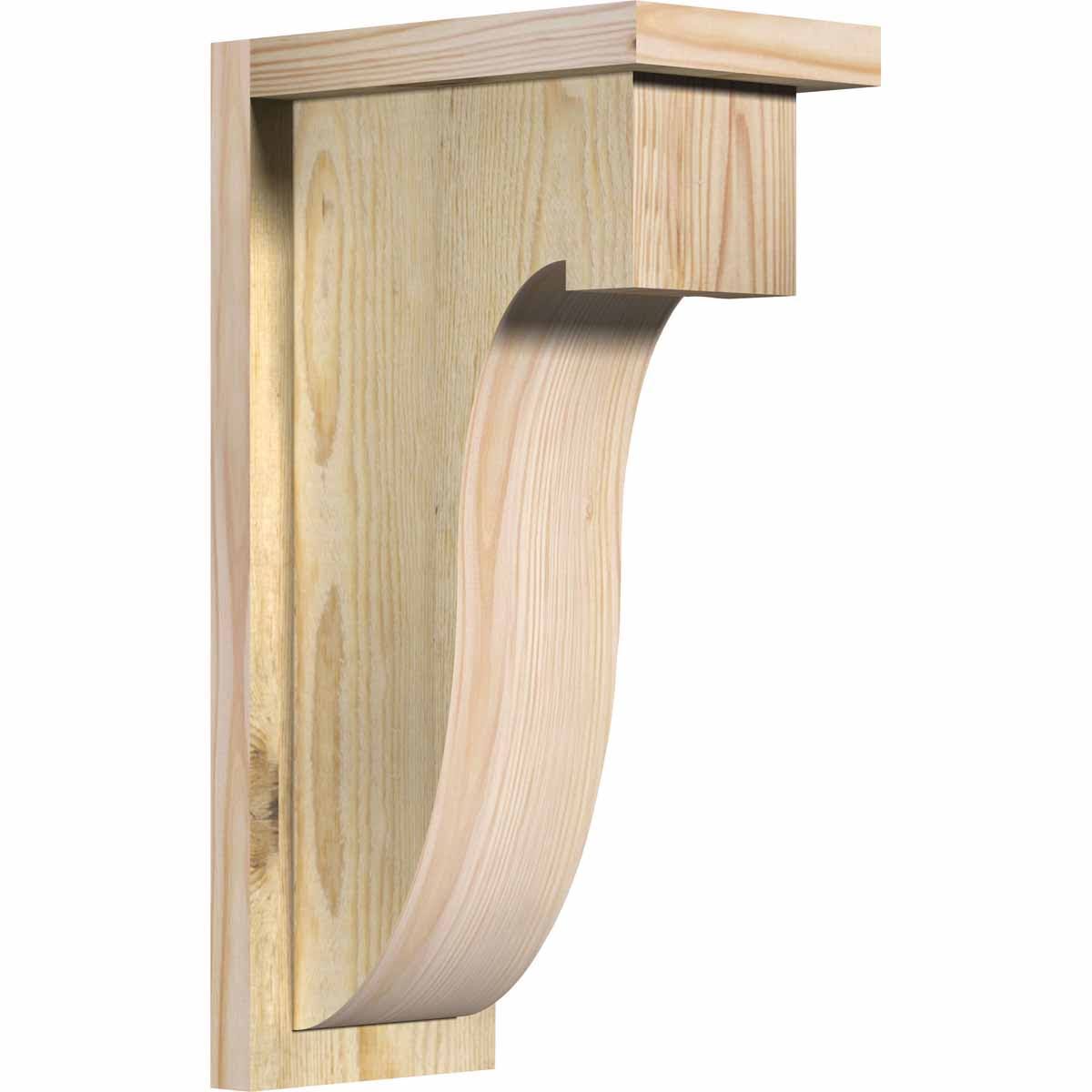 Douglas Fir Corbel with Backplate Q739125