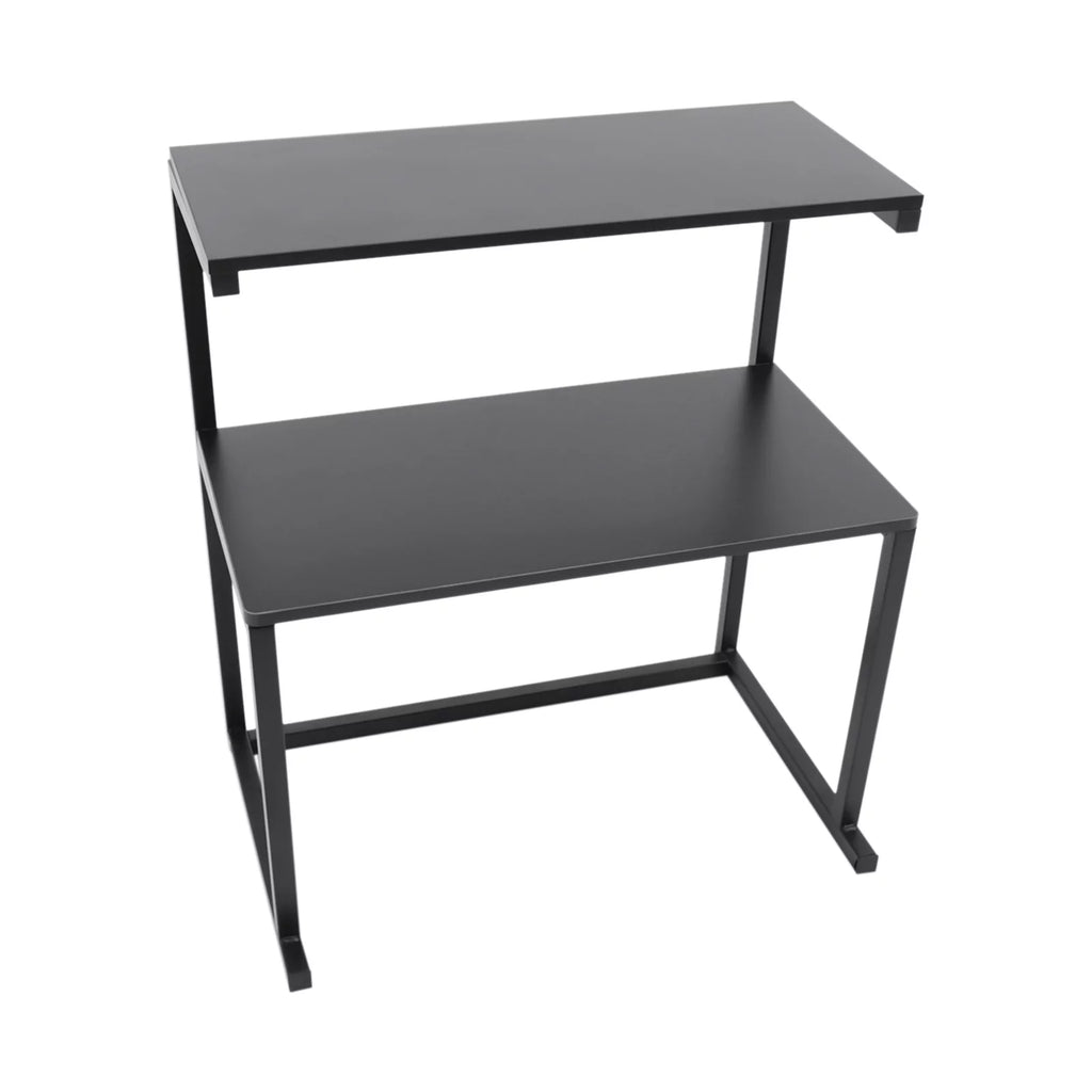 3-Tier Printer Stand Black Desk Shelves Q833336