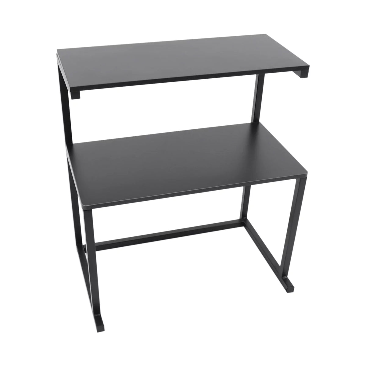 3-Tier Printer Stand Black Desk Shelves Q833336
