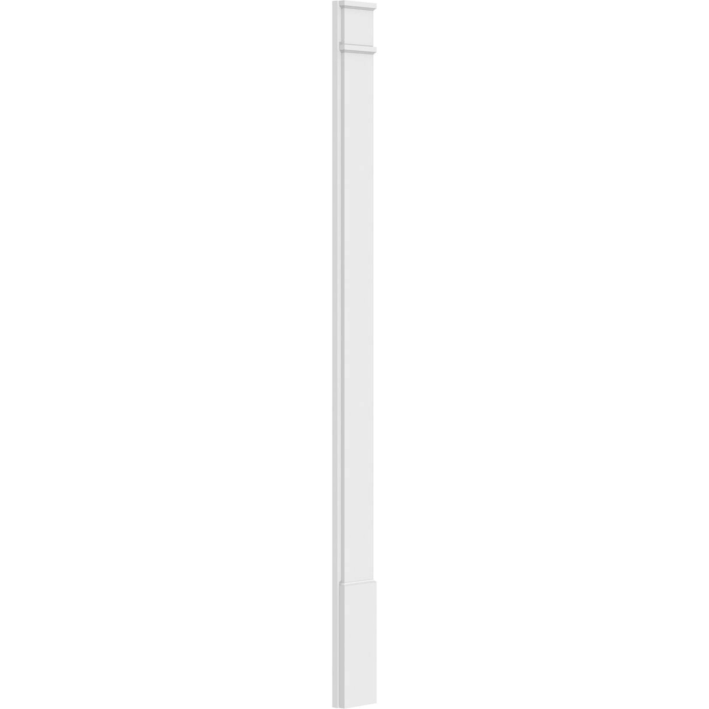 Plain PVC Pilaster with Decorative Capital & Base (Pair) R643