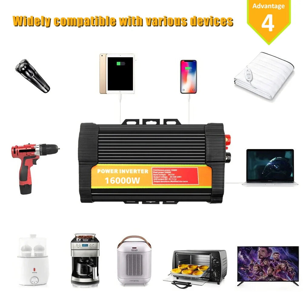 8000 Watts Pure Sine Wave Power Inverter X561397