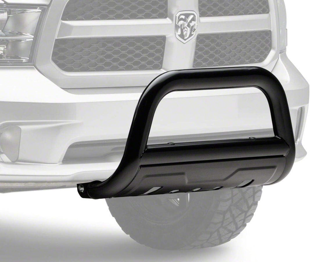 Black 3.50-Inch Oval Bull Bar with Skid Plate P79206