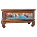 Coffee Table with Storage Drawer Reclaimed Teak Wood B673