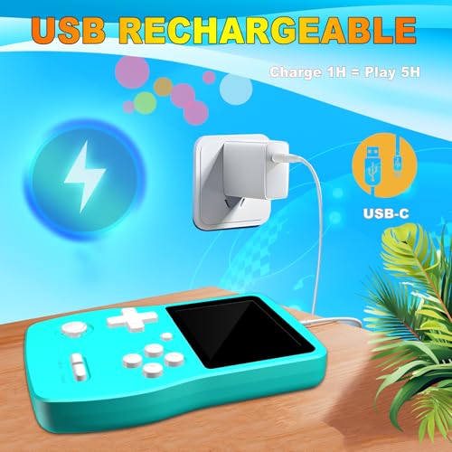 Blue Handheld Electronic Gaming System J176