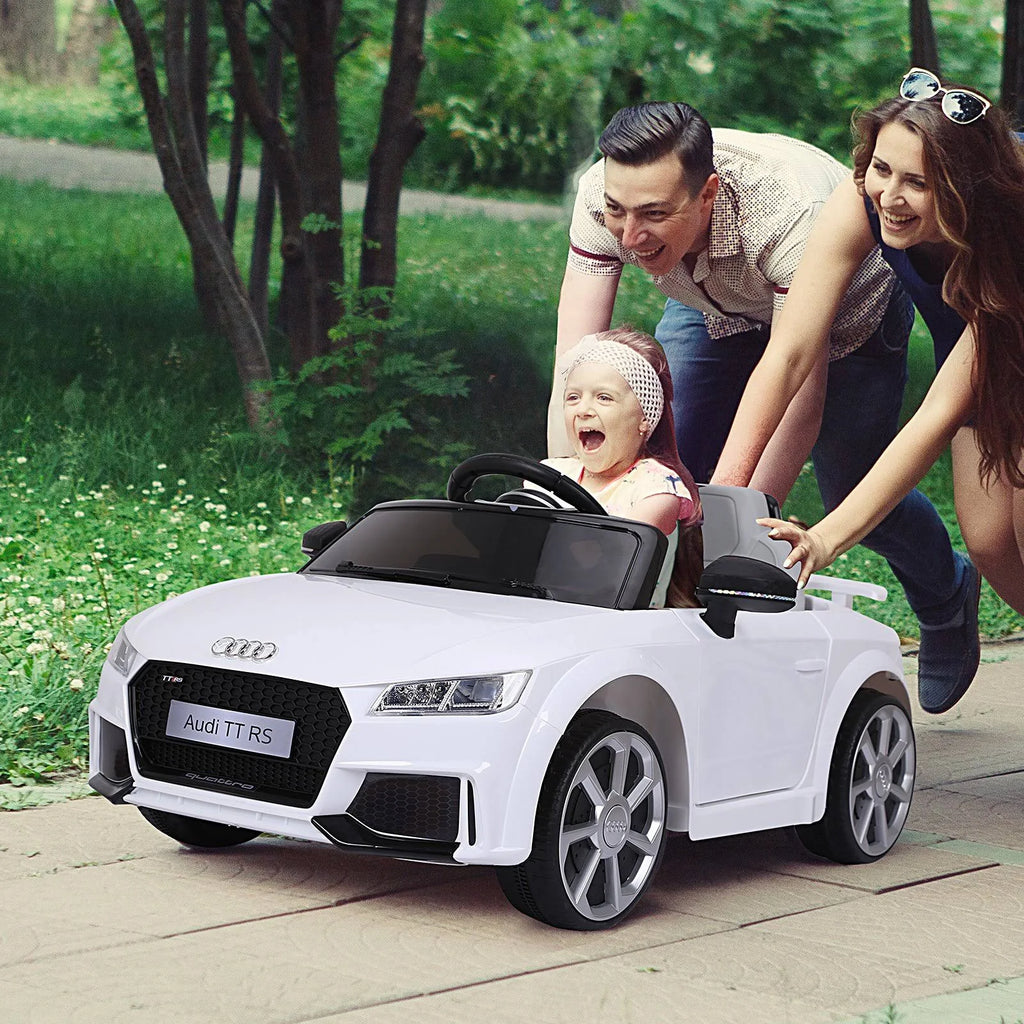 6V Kids Electric Ride on Toy Car with Remote Control - White X9962