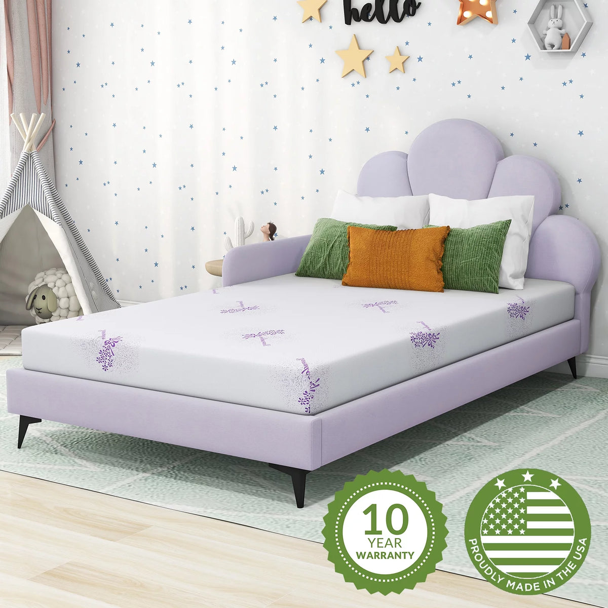 6 inch Gel Memory Foam Twin Mattress V4903