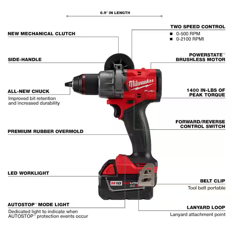 18-V Lithium-Ion Brushless Cordless Hammer Drill Driver Kit F962