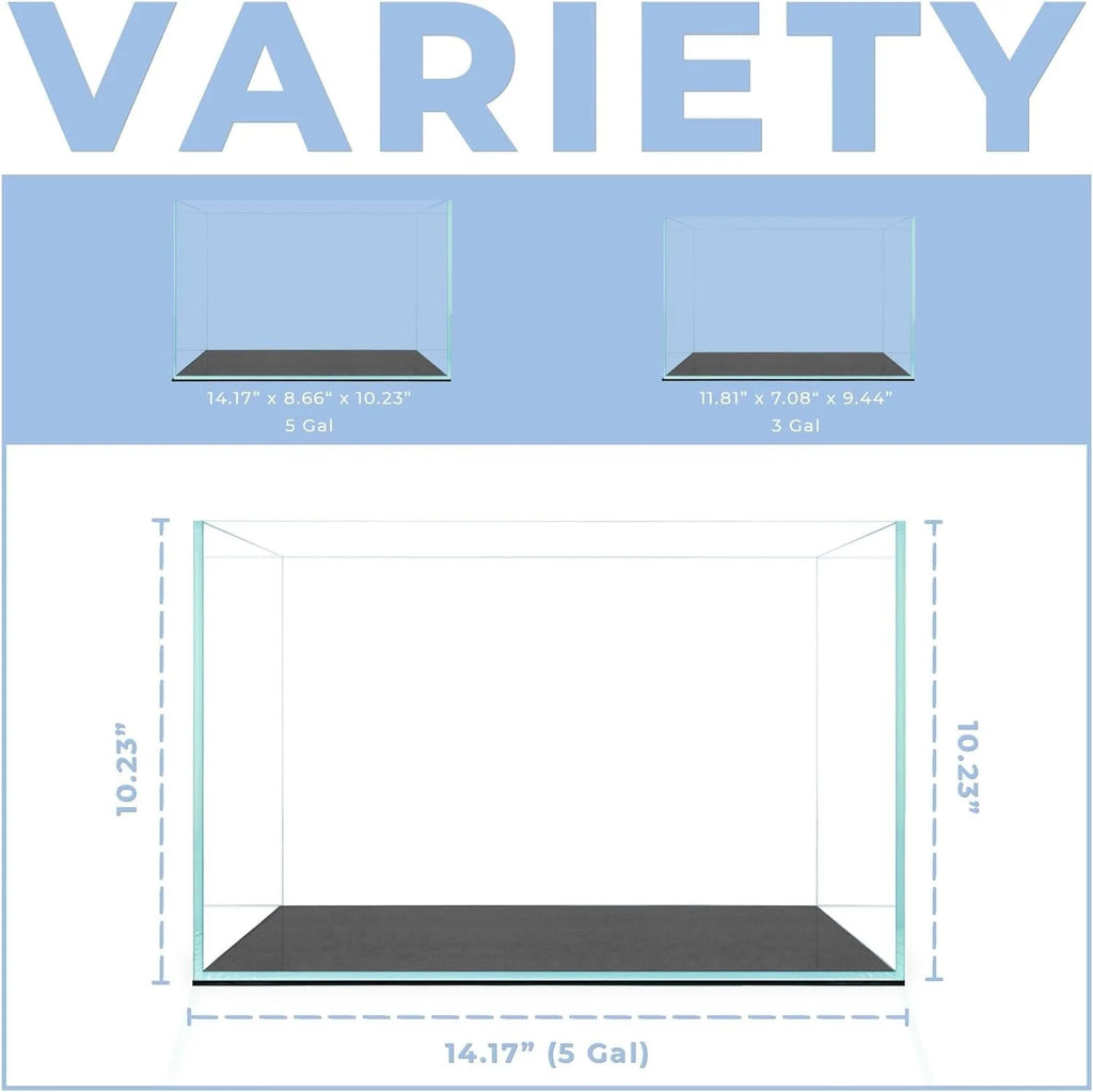 5 Gallon Rimless Glass Aquarium U4061