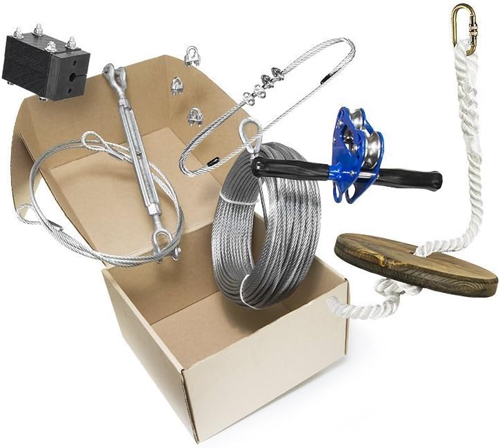 Zip Line Kit with Seat & Carabiner C714