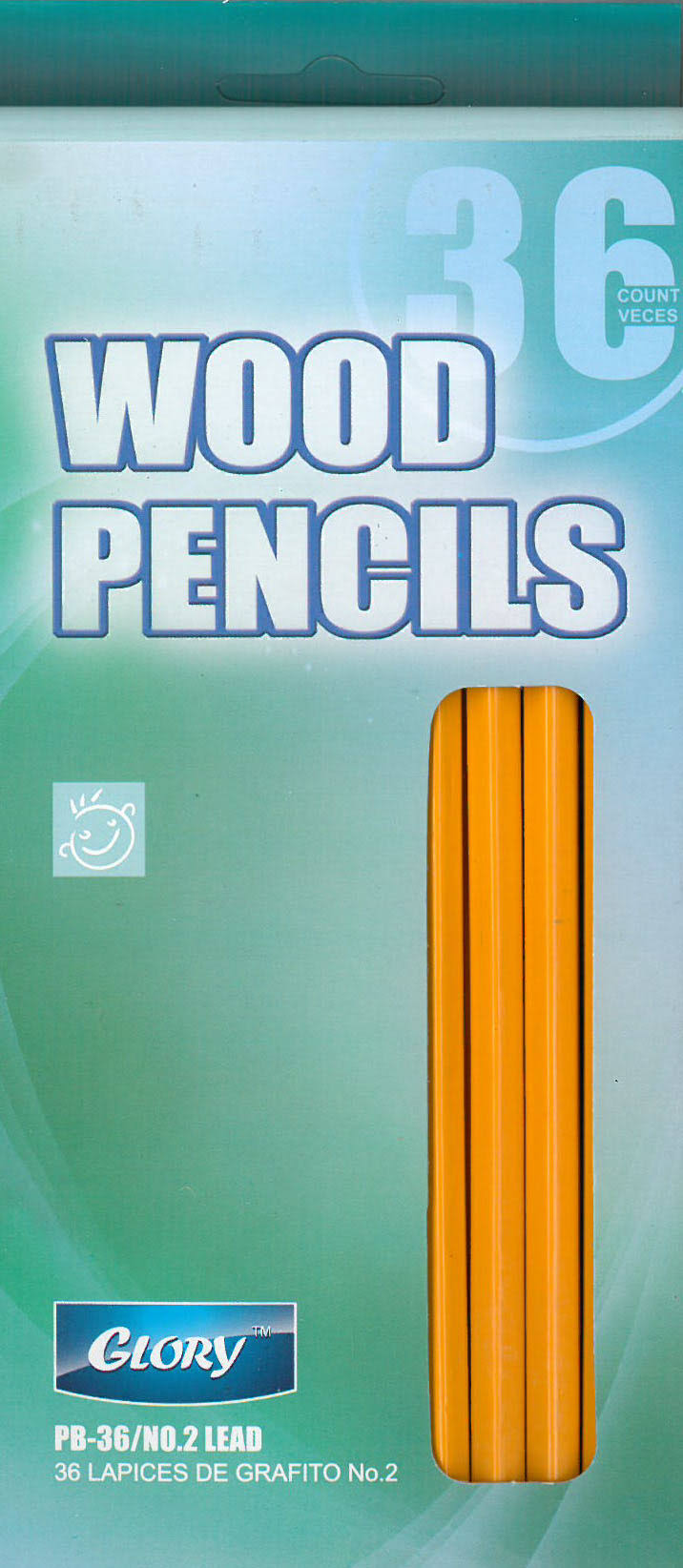 Wood Pencils, 36ct, Unsharpened, Case Pack of 48 G612703