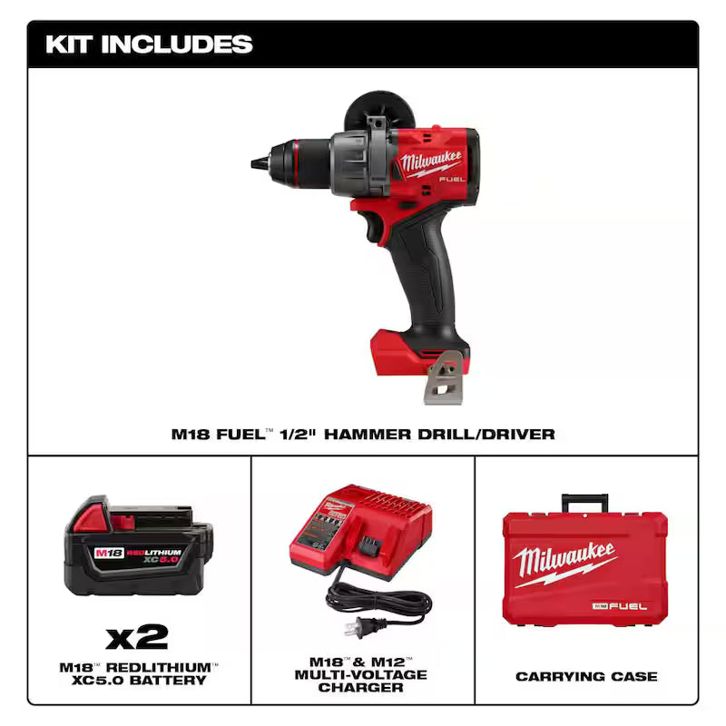 18-V Lithium-Ion Brushless Cordless Hammer Drill Driver Kit F962