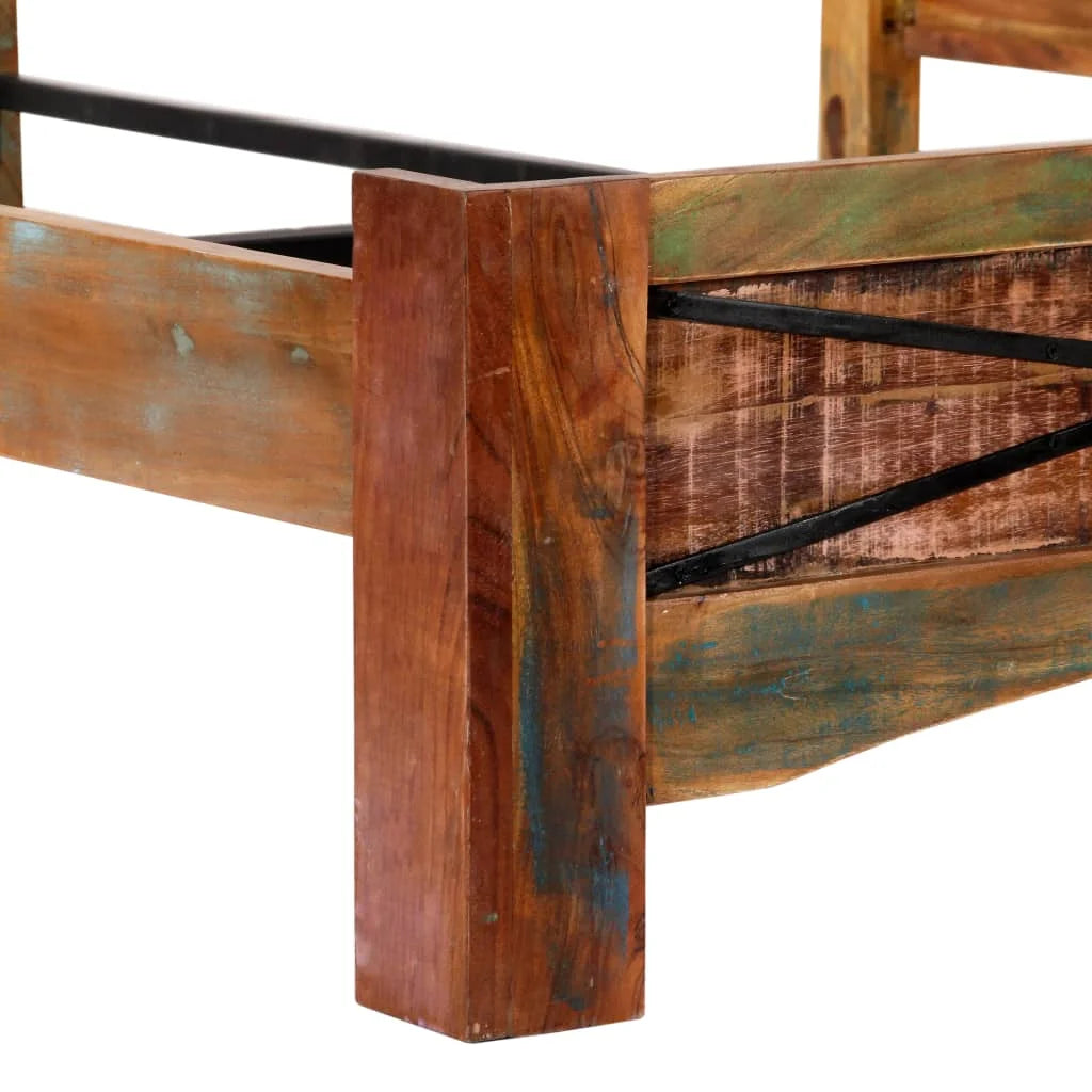 Solid Reclaimed Wood Bed Frame 63"x78.7" A86405