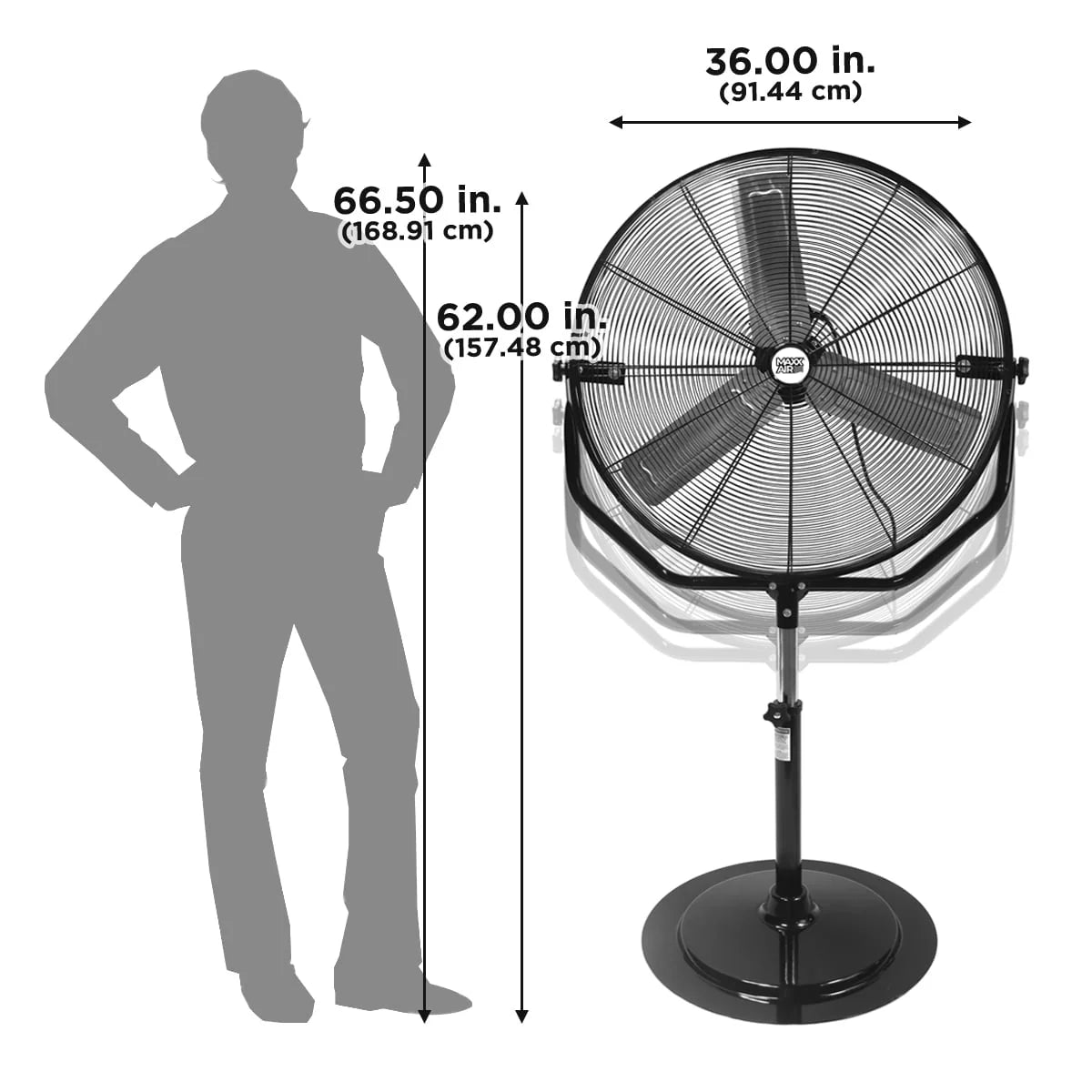 30 Industrial Pedestal Fan D1644